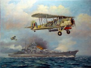 "Fairey Swordfish - Direct Hits on the Bismarck"