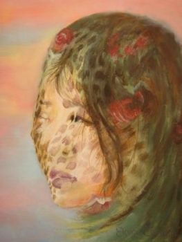 "Chinese Woman With Silk Scarf"