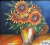 "Sunflowers in Pot"