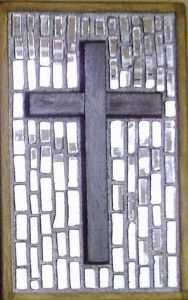 "Gilt Mirror Cross"