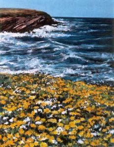 "Namaqualand: Seascape With Spring Flowers"