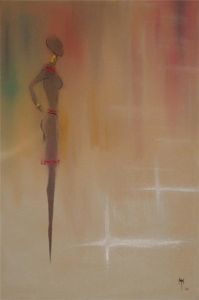 "African Abstract Lady 001"