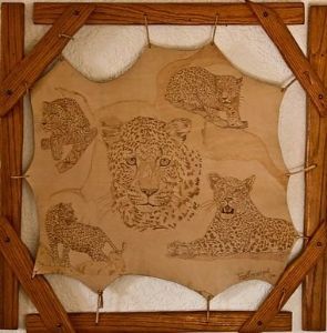 "Leopards on Leather"