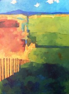 "Landscape with Fence"