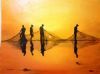 "Treknetters at dusk"
