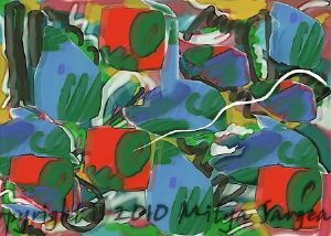 "Abstract With White Line"