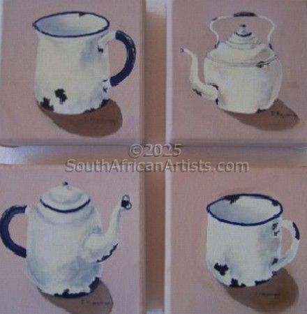 Jug: 1.1 Litre Living Nostalgia Cream Jug, Enamel Coated