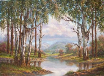 "Bluegum Tree Landscape"