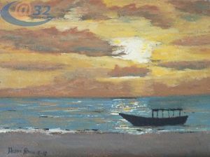 "Sunset over Mozambique Sea"