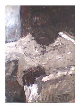 "Black Man Sitting"