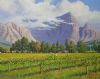 "Farm Scene with Vineyards, Franschhoek"