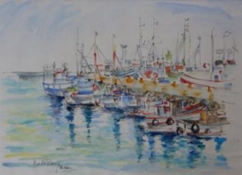 "Moored Boats in Kalk Bay"