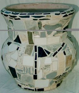 "mosaic pot"