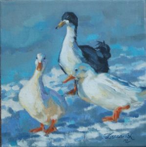 "Geese in the Snow"