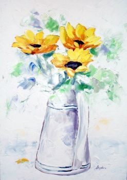 "Sunflowers - Impasto"