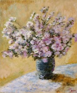 "After Monet 1: Vase of Flowers"