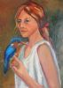"Girl with Kingfisher"