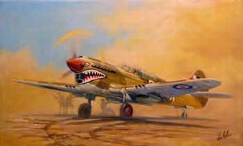 "Curtis P-40 Kittyhawk - Kicking Up Dust "