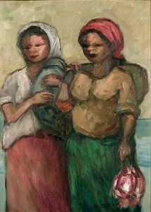 "Women with Baby and Fish"