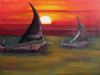 "Fishing Boats on the Lake"
