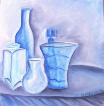 "Mothers Blue Vases"