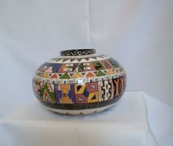 "Ndebele Vase (medium)"
