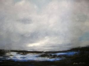 "Black & Blue Seascape"