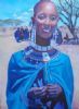 "Massai Beauty in Blue. Private Collection."