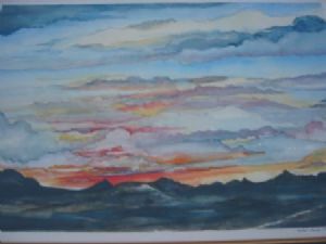 "Battle in Heaven - Karoo Sunset"