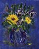 "Sunflowers and Iris"