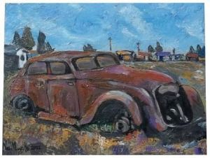 "rusty car"