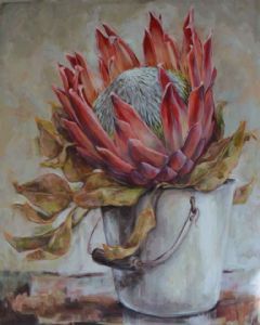 "Protea in Bucket"