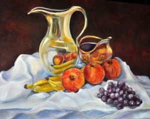 "Still Life With Copper and Fruit"