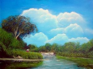 "Secluded River Bend"