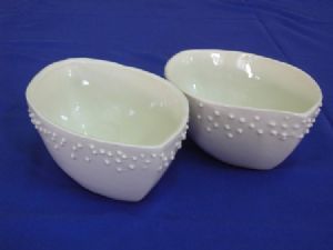 "Two Oval Pots as Set"