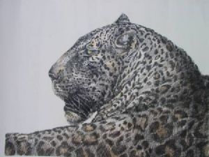 "Profile of a Tinted Leopard"