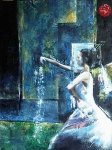 "Variations on an Asian Theme Blue"