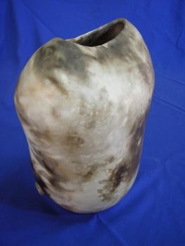 "Sawdust Fired Pot Smaller"