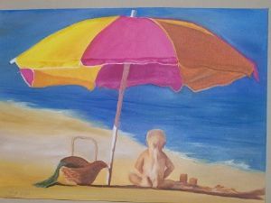 "Ayden on the beach"