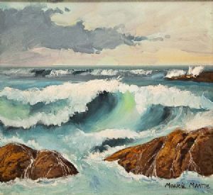 "Stormy Seascape"