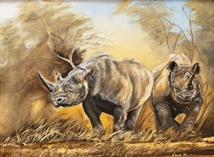 "Rhino - big 5 (Lorna Manthe)"