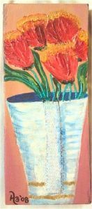"Abstract Flowers in Pot"