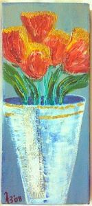 "Abstract Flowers in Pot II"