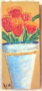 "Abstract Flowers in Pot"
