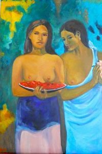 "2 Tahitians apres Gauguin"