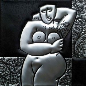 "Nude Resting #2 in Metal 1/1 "