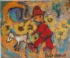 "Man with Donkey Alice Art"