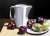 "Still Life - Plums and Prickly Pears"