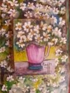 "Cup of daisies"