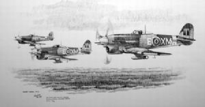 "Hawker Typhoon MK-1B Formation"